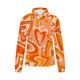 thumbnail image 4 of Fiudx Ofertas y Liquidaciones Camisa con Botones de Solapa Estampada Serie Naranja Informal Regular de Manga Larga para Mujer, 4 of 4