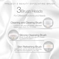 thumbnail image 4 of Project E Beauty Portable Electric Facial Brush 360° Rotating Face Cleanser Travel Cleansing Brush Set with 3 Exfoliating Brush Heads for Men & Women Use, 4 of 5