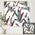 thumbnail image 3 of Colourful Boho Art Feather Set V 16 in x 16 in Framed Painting Canvas Art Print, by Designart, 3 of 5