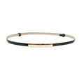 thumbnail image 5 of Faux Leather Women Belt Adjustable Thin Design Snap Button Waistband Decorative Dress Belt Garment Accessories, 5 of 8