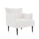 thumbnail image 1 of Yeshouse Sillón decorativo de mediados de siglo, cómodo y moderno, tapizado en tela gris con brazos y patas de metal, ideal para sala de estar, dormitorio u oficina, 1 of 7