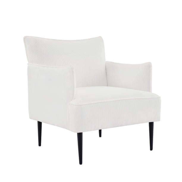 Yeshouse Sillón decorativo de mediados de siglo, cómodo y moderno, tapizado en tela gris con brazos y patas de metal, ideal para sala de estar, dormitorio u oficina