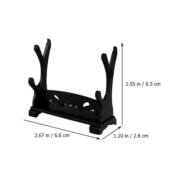 Zcyifa Sword Holder 12pcs Household Swords Display Stands Swords Storage Holders Swords Stands (Black)