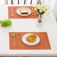 thumbnail image 4 of Placemats Leetaltree Naranja Juego de 6 Resistentes al Calor y Antideslizantes, 4 of 5