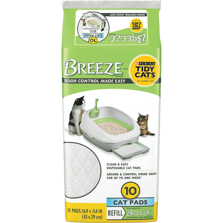 Purina Tidy Cats Cat Pads, BREEZE Refill Pack, 10 ct.