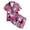 Hot Pink, variant on Enyan Halloween Pajamas Girls Short Sleeve Graphic Pjs Set Kid Toddler Jammies Sleepwear Loungewear Set Halloween Pjs for Girls(8-9 Years)