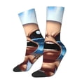 thumbnail image 2 of Lsque The Binding of Isaac Printed Men's Crew Socks, Soft Durable Breathable Moisture-Wicking with Odor Control Cotton socks, 2 of 7