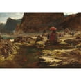 thumbnail image 3 of Albert Goodwin 24x18 Black Modern Framed Museum Art Print Titled - The Sultan and His Camp by the Enchanted Lake, 3 of 5