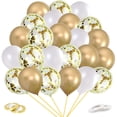 thumbnail image 1 of 60 PCS Gold Balloon, Birthday Balloon, Wedding Balloons, Gold Confetti Balloons,, 1 of 5