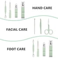 thumbnail image 3 of Juego de manicura cortaúñas para hombres y mujeres, cortadores de uñas de acero inoxidable, herramientas de cuidado personal con estuche de viaje portátil, kit de aseo para hombres, mujeres, familiare, 3 of 5