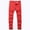 Red, variant on Boy's High Waisted Straight Leg Jeans Vintage Straight Leg Durable Quality Denim Pants Loose Fit Long Trousers for Kids