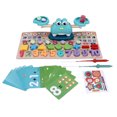 thumbnail image 1 of Juego de matemáticas de equilibrio, balanza de equilibrio de animales de dibujos animados, balanza de matemáticas, pesas de juguete, juego de equilibrio compacto y ligero, 1 of 8