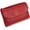 Red, variant on Unisex Pebble Leather Wallet, Short Genuine Leather Purse for Coins and Cards, Multicolor Clutch for Women, Card Holder & Coin Purse