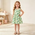 thumbnail image 5 of ATOGUTA Girls Dresses Straps Party Dresses Cute Printed Sleeveless Beach Sundress, Size 1T-11, 5 of 6