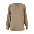 thumbnail image 3 of Ketyyh-chn99 Mens Long Sleeve T Shirts Button Down Shirts for Men 2023 Fall Khaki,XL, 3 of 4