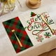 thumbnail image 2 of Paquete de 1 mantel individual navideño de estilo occidental, antideslizante, impermeable, resistente a la grasa y al calor, de 45 x 33 cm, para decoración de JASKFLY, 2 of 8