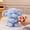 Blue, variant on The Little Elephant Plush Doll Holding Roses, Valentine's Day Plush Toy, Couple's Plush Little Elephant Doll, Valentine's Day Gift for Girls, Blue