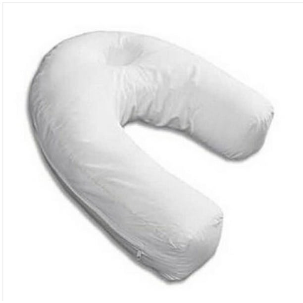 Side Sleeper Pillow J Shaped Contour Pillow Bed Hypoallergenic