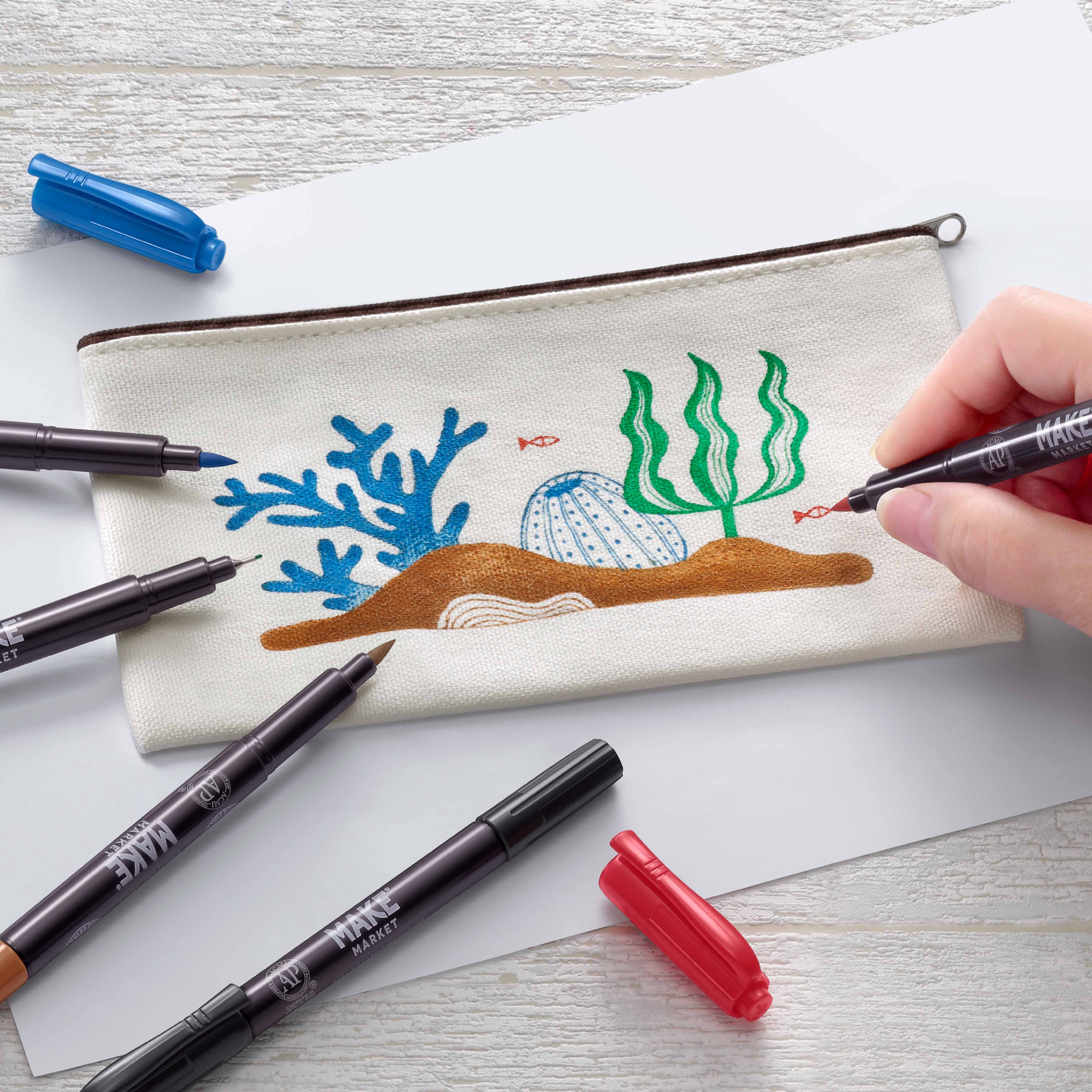 Dual Tip Fabric Ink Markers by Make Market