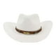 thumbnail image 2 of Sombrero de vaquero occidental, sombreros para Sombrero de clásico Sombrero de pareja Sombrero de protección solar Sombreros de mujer , Blanco Colco Sombrero de vaquero, 2 of 7