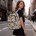 thumbnail image 6 of Bulopur Green Camo Kids Backpack for Girls Brown Bow Print School Bag Lightweight/Breathable/Durable/Waterproof Multi-Pocket Book Bag for Elementary Students, 6 of 7