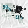 thumbnail image 2 of Spongebob T-Shirt 59% Sponge, 41% Bob Unisex Graphic Tee For Men & Women, 2 of 7