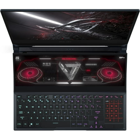 ASUS - Zephyrus Duo 15 SE GX551 15.6" Gaming Laptop - AMD Ryzen 9 - 32 GB Memory - NVIDIA AMD GeForce RTX 3080 Radeon Vega - Off Black