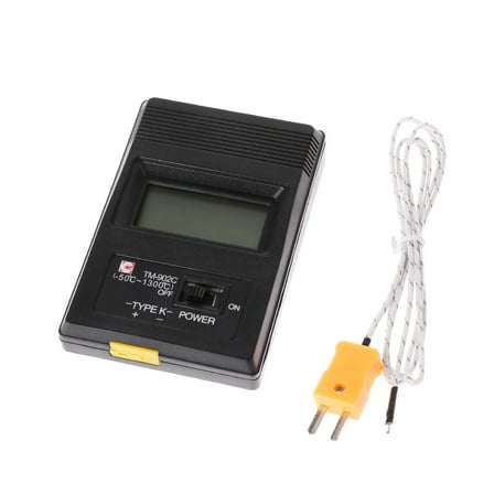 Temperature Meter K Type LCD Digital Thermo meter Thermocouple Probe 1300