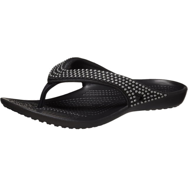 Sandalia Crocs Kadee II Mujer Negra con Diamantes Talla 8