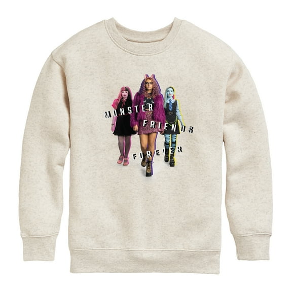 Monster High - Monster Friends Forever - Toddler And Youth Crewneck Fleece Sweatshirt