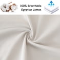 thumbnail image 3 of Fitted Sheet 16 inch Deep Pocket 600 Thread Count 100% Cotton Flat Sheet Bedding, 3 of 7