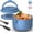 Blue, variant on Electric Lunch Box, 32 oz Portable Warmer Heater, Lunch Warmer Portable for Work/Office//Travel 12V/24V/110V 3-in-1, Warming Soup & Meal, Spill-Free, Men & Women's Gifts,