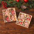 thumbnail image 3 of 12 piezas de adornos navideños de madera con forma de Papá Noel, muñeco de nieve, árbol de Navidad, regalo de Navidad, Año Nuevo 2024, decoración navideña para el hogar, 3 of 4