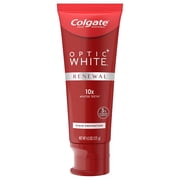 Colgate Optic White Renewal High Impact Teeth Whitening Toothpaste, 4.3 Oz (4Pk)
