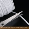 thumbnail image 3 of Uxcell 50 PLY 200 Ft Long 3mm Flat Wide Cotton Braided Candle Wick, 3 of 5