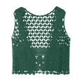 thumbnail image 4 of Yigetop Crochet Vest for Women, Women's Crochet Top Lace Vest Crewneck Crochet Hollow Out Cover Up Summer Going Out Tops Going Out Tops for Women Green one Size, 4 of 4