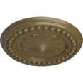 thumbnail image 3 of Ekena Millwork 15 3/4"OD x 2"P Foster Shell Ceiling Medallion (Fits Canopies up to 9 5/8"), Hand-Painted Mississippi Mud, 3 of 6