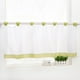 thumbnail image 2 of Cortinas de café ciegas de baño corta de cocina de 6 57x24 pulgadas verde Zulema Cortina de ventana Cortina de café, 2 of 8