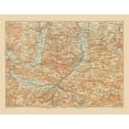 thumbnail image 3 of Baedeker 14x12 Black Modern Framed Museum Art Print Titled - Hollen Region Austria - Baedeker 1910, 3 of 5