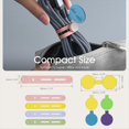 thumbnail image 2 of Cable Labels and Silicone Cable , 20 Cable Ties+12 Cord Labels for Electronics, Travel Office Desk Wire Organization, 2 of 5