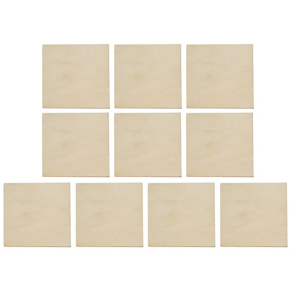 Raindrops 50pcs 2x2" Blank Wood Squares for DIY Craft Projects