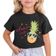 thumbnail image 1 of HNMKIU T-Shirt à Manches Courtes Imprimé Mignon pour Filles - Adorable Haut à Col Rond pour Usage Quotidien et Activités, 1 of 4