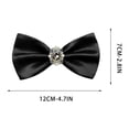 thumbnail image 3 of Mens Wedding Bow Suitable For Formal For Groomsbest Men Classic Solid Color Knotsuitable For Weddings Engagements And Other Forma, 3 of 7