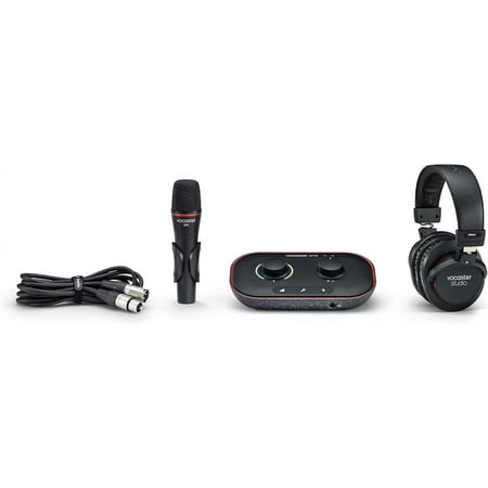 Focusrite - Vocaster One Studio is the essential broadcast quality podcast kit for solo creators - Black