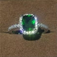 thumbnail image 3 of HOOUN 925 Silver Filled Rings Cubic Zirconia Wedding Engagement Ring Jewelry Size 6-10-#1-10, 3 of 3