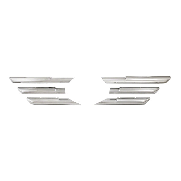 Bully GI-108 Triple Chrome Plated ABS 2-Piece Grille Overlay