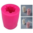 thumbnail image 3 of Rose Cylinder Candle Candle Making Soy Mould DIY decoration of cake, 3 of 6
