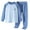 Blue, variant on LNMQLPDBS Baby Girls Raglan Sleeve Lounge Set Toddler Color Block Long Sleeve Top and Soft Stretch Pants Teen Casual Two Piece Outfit for School Holiday Daily Wear