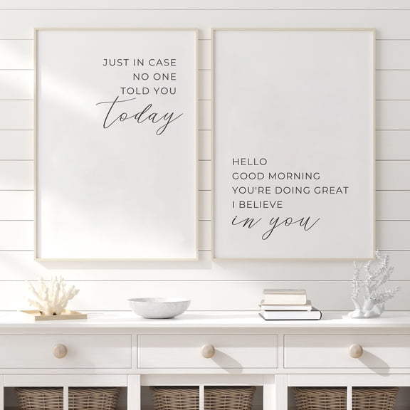 Office Motivational Art Inspirational Wall Art Motivational Quotes Set 2 Unframed Paper Print 8x12