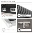 thumbnail image 2 of Sunmthink 4 x 6 ft Outdoor Metal Storage Shed with Double Lockable Door, Brown, 2 of 6